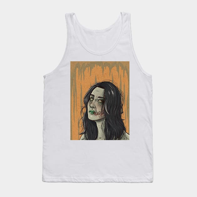 Zombie Girl Tank Top by IntraSomnium